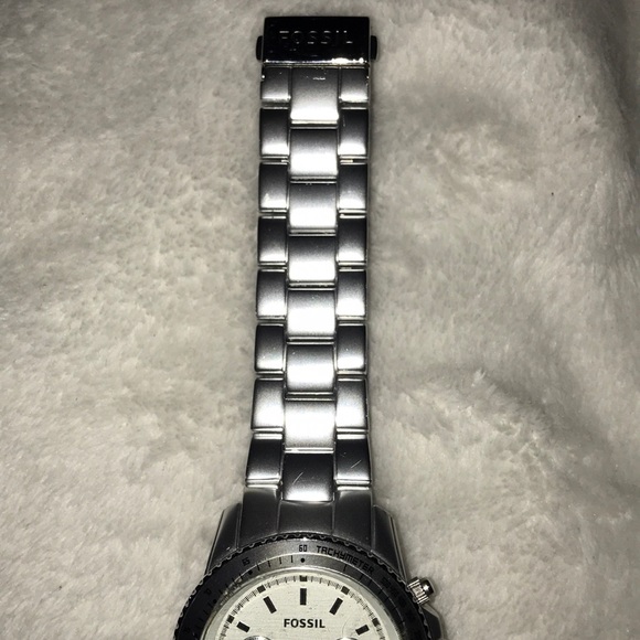 Mens Silver Fossil watch - Picture 2 of 8